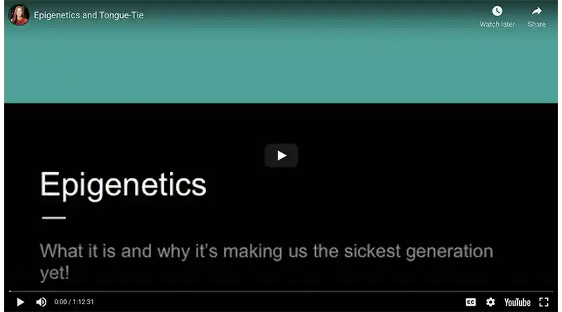 Epigenetics and tongue ties